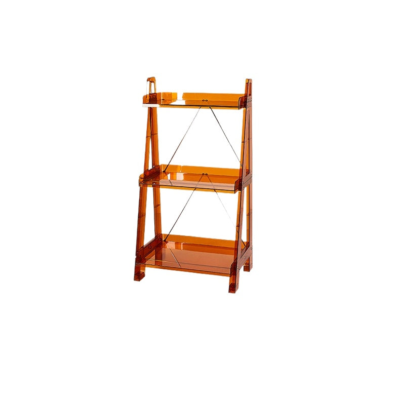 Mehrschichtiger Aufbewahrungsrand, Eckablage, herausnehmbarer Aufbewahrungskorb, nordischer Stil, Ins Popularins, transparenter Trolley 