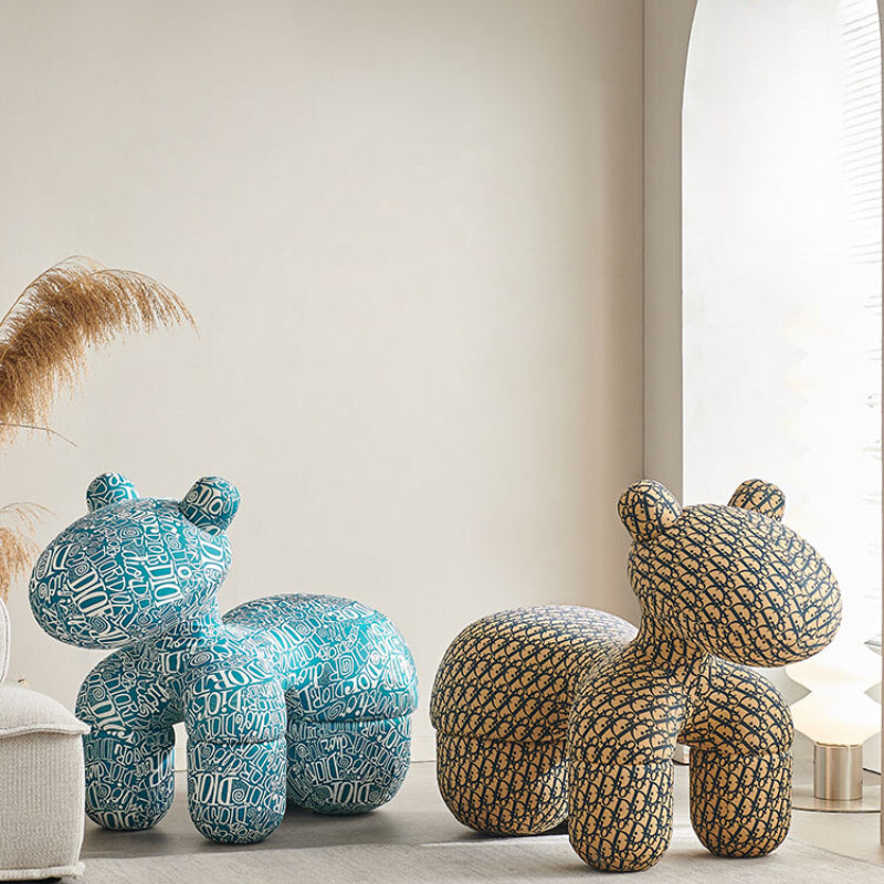 Home Furnishing Pony Chair Creative Chair Pony Chair Children's Seat Cartoon Animal Stool Children's Fun Doll Chair