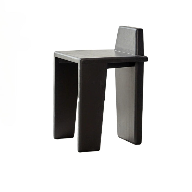 Mittelalterlicher Massivholzhocker Nordischer Designer-Esszimmerhocker Haushalts-Wabi-Wind-Ankleidehocker einfacher Esszimmerstuhl 