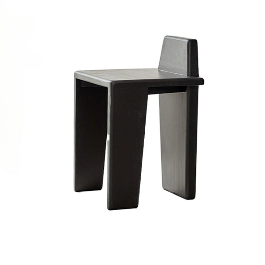 Mittelalterlicher Massivholzhocker Nordischer Designer-Esszimmerhocker Haushalts-Wabi-Wind-Ankleidehocker einfacher Esszimmerstuhl 