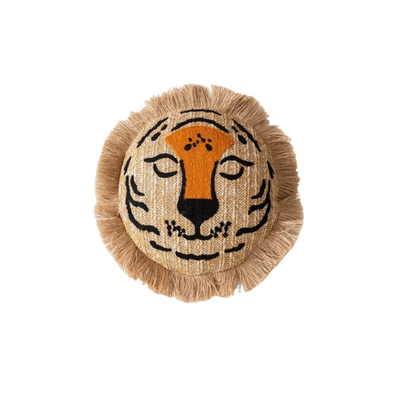 Löwe Wurfkissen Handgewebt Bestickt Sitz Pier Marokko Abnehmbares Futon Sitzkissen Teppich Pedal 