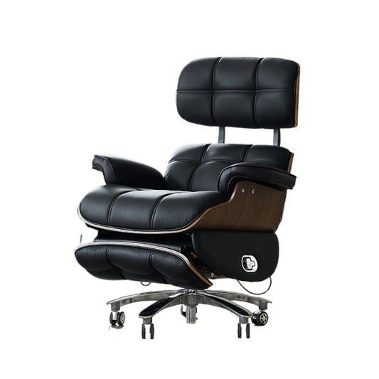Eames Electric Recliner Boss Chair Sedentary Comfortable Office Chair Leather Home Study Multi-functional Leisure Single Chair