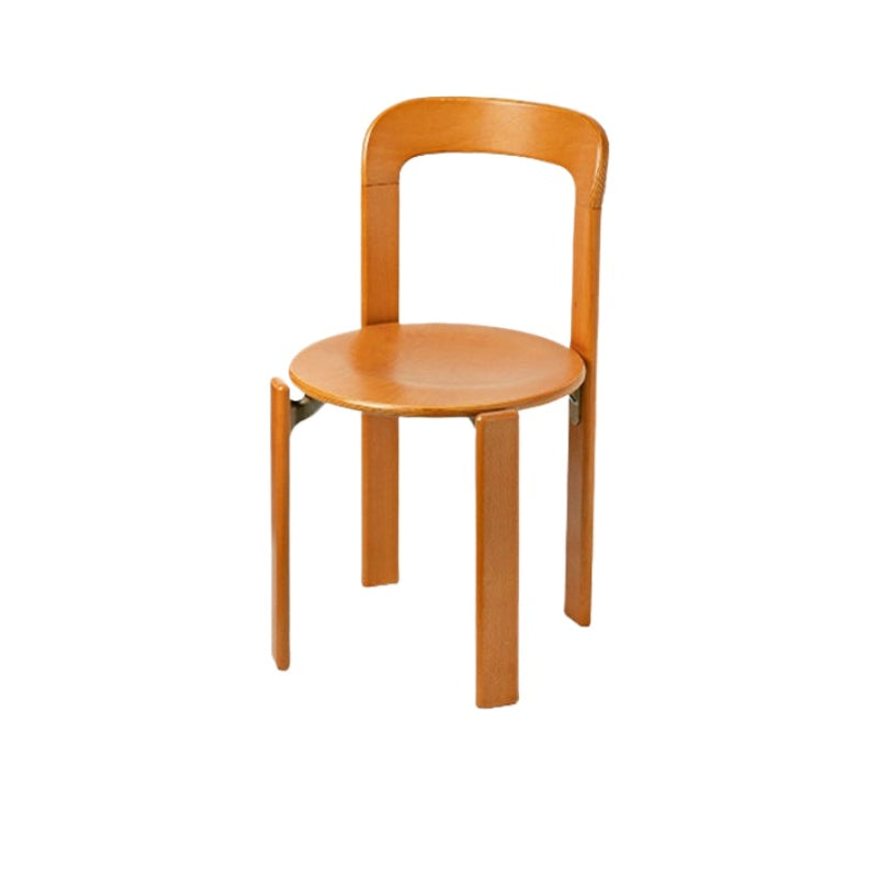 Mittelalterlicher Esszimmerstuhl aus Massivholz, Farbstuhl, minimalistischer Esstischstuhl für Zuhause, Café-Rückenlehne, Stapel 