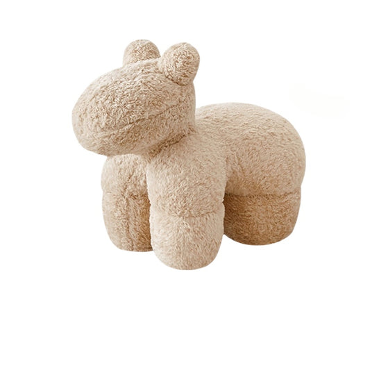 Lammwolle Pony Stuhl Ins PopularStyle Einzelsofa Stuhl Freizeit Niedriger Hocker Haushalt Tier Hocker Ornament 