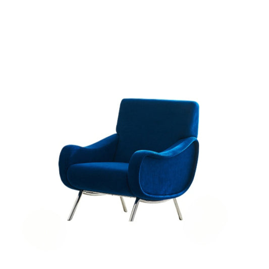 Lady Chair Armrest Back Chair Modern Designer Fabric Sofa Chair Living Room Balcony Light Luxury Negotiation Single Chair