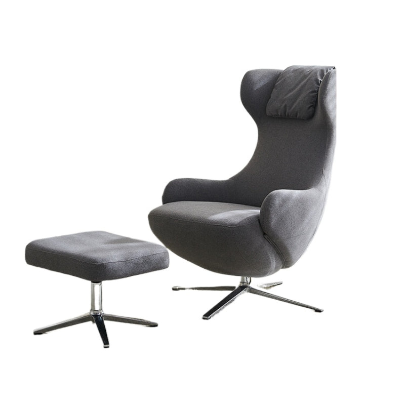 Italian Minimalist Single Sofa Chair Modern Minimalist Living Room Bedroom Designer Snail Chair Rotating Single Chair Tiger Chair