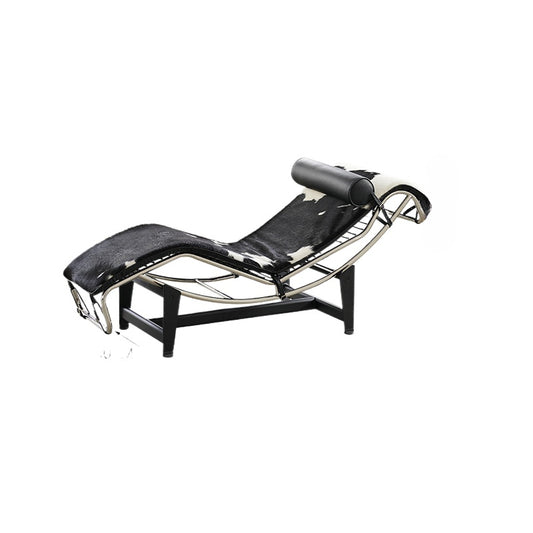 Home LC4 Recliner Corbusier Designer Leather Bauhaus Leisure Balcony Office Lunch Chair