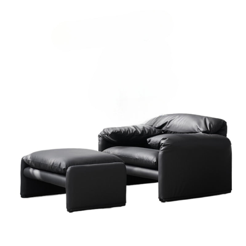 Italian Light Luxury Leather Maralunga Maralunga Living Room Balcony High Backrest Audio-visual Room Single Sofa