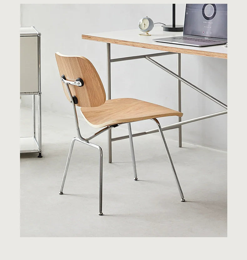 Designer Esszimmerstuhl Nordic minimalistischer Stuhl lässiger Verhandlungsstuhl Home Dining Rückenlehne Hocker 