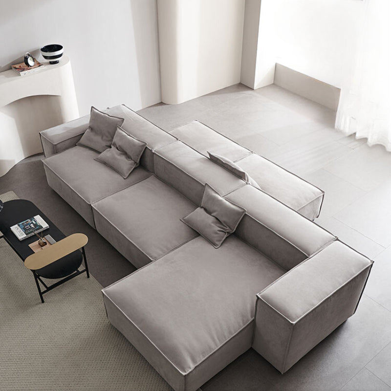 Modern Simple Fabric Tofu Block Sofa Module Italian Light Luxury Living Room Small Apartment Minimalist Straight Corner Combination