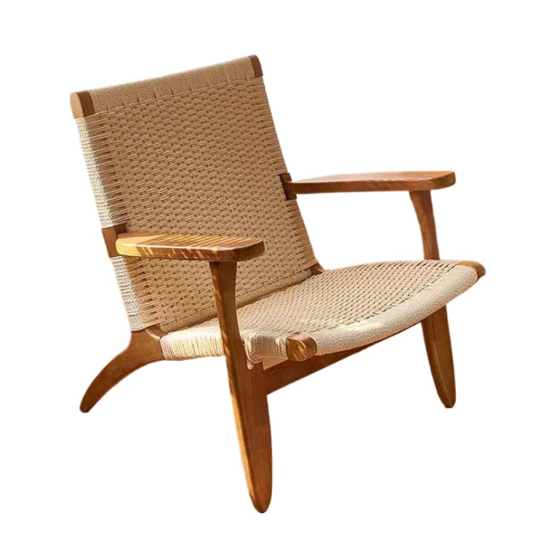 Rattan Sofa Stuhl Nordic Freizeit Stuhl Massivholz Zurück Stuhl Balkon Mittelalterlichen Log Wabi-sabi Wind 