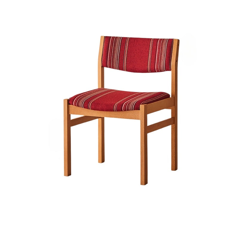 Mittelalterlicher Esszimmerstuhl aus massivem Holz, Designerstuhl im Retro-Stil, für Privathaushalte, mit Einzelrückenlehne 