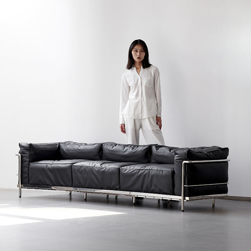 LC3 Sofa Corbusier Medieval Designer Bauhaus Italian Minimalist Three-person Straight Row Modern Leather Sofa