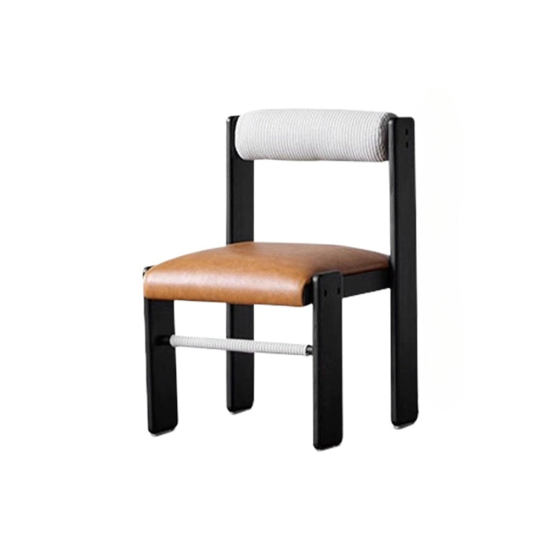 Softbag-Esszimmerstuhl, Home-Designer-Meisterstuhl, mittelalterlicher Schreibtischstuhl aus Massivholz, lässig, nordische Schlichtheit 