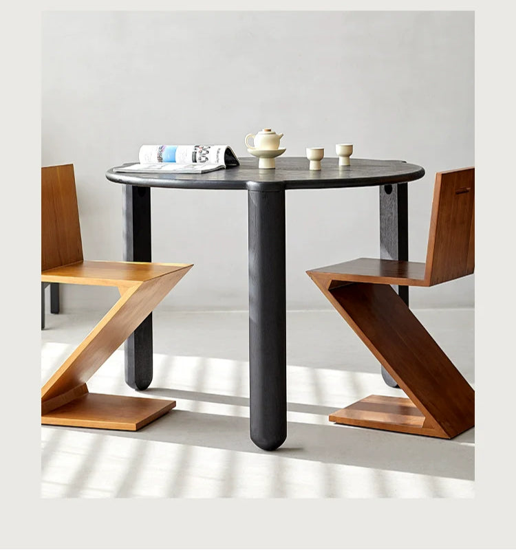 Mittelalterlichen massivholz esstisch haushalt wabi wind tisch Internet prominente ins kleine wohnung runden tisch minimalistischen 