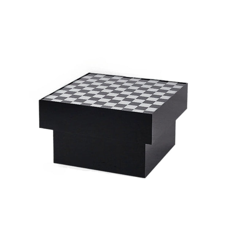 Schwarz und weiß schachbrett kaffee tisch acryl sofa ecke ins Internet celebrity stil platz kleine tisch 