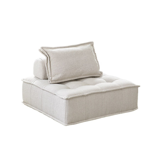 Nordic Single Piedmont Fabric Sofa Combination Square Small Apartment Balcony Minimalist Tofu Block Lazy Sofa