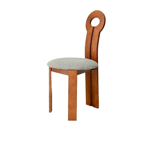 Designer Esszimmerstuhl Massivholz Mittelalter Hocker Rückenlehne Ins Kreativer Schlüsselstuhl Wabi Sabi Wind Tisch und Stuhl 