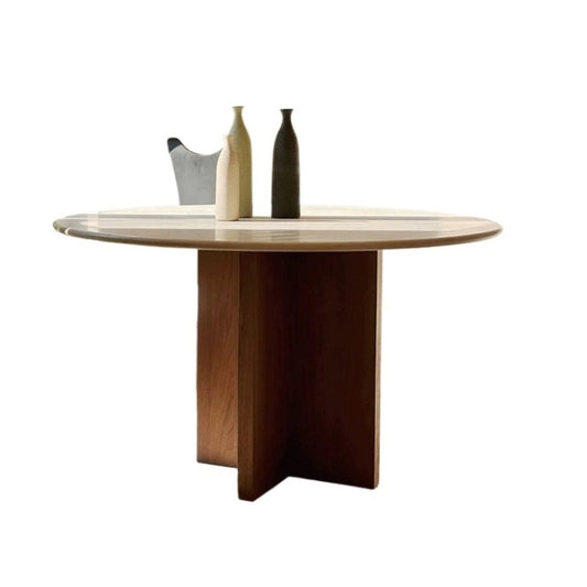 Wabi-sabi Wind Medieval Dining Chair Household Solid Wood Back Chair Designer Artistic Leisure Chair Creativity