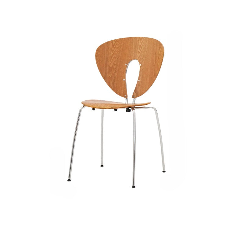 Mittelalterlicher Esszimmerstuhl Nordischer Designerstuhl Moderner Stuhl mit einfacher Rückenlehne Freizeit-Verhandlungsstuhl aus Massivholz 