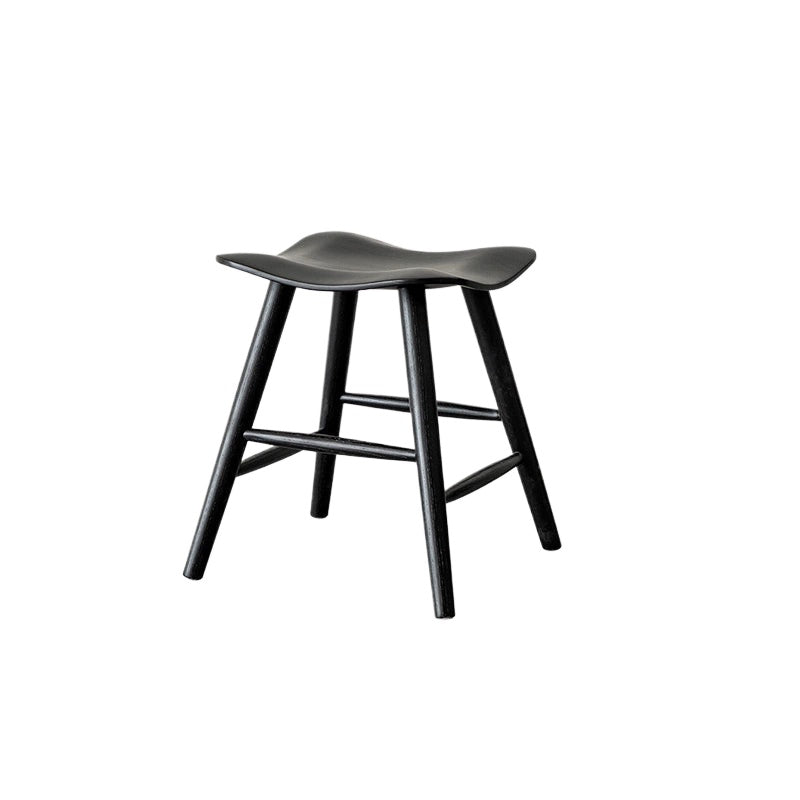 Massivholzhocker High-End-Heim-Kleinbank Internet-Promi-Designer-Niedrighocker Kreativer Wohnzimmerhocker 