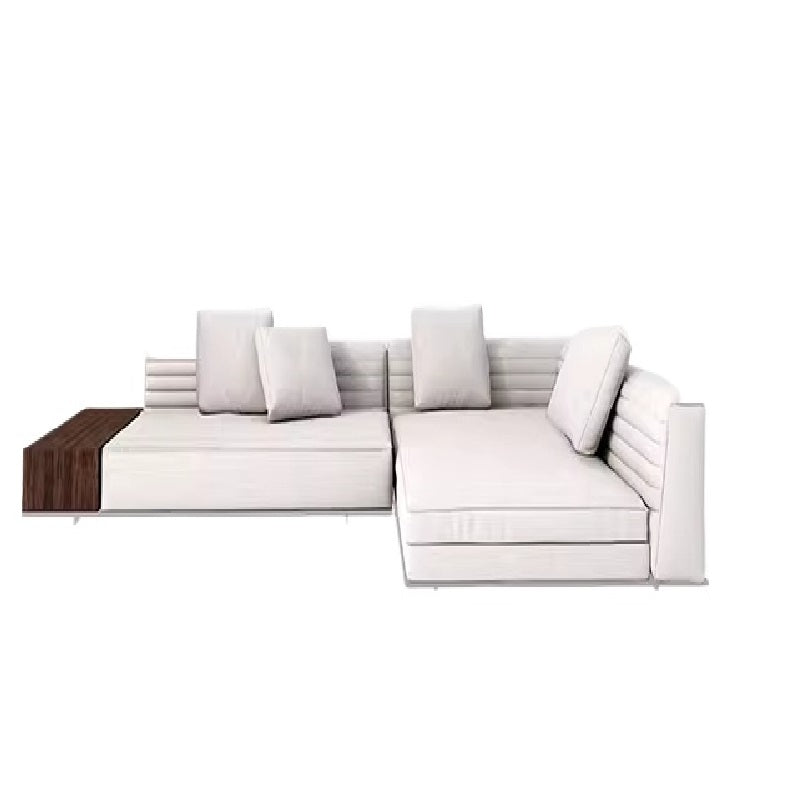 Italian Minimalist Designer Suspended Fabric Leather Villa Large Flat-floor Apartment ROGER Roger Sofa 2022