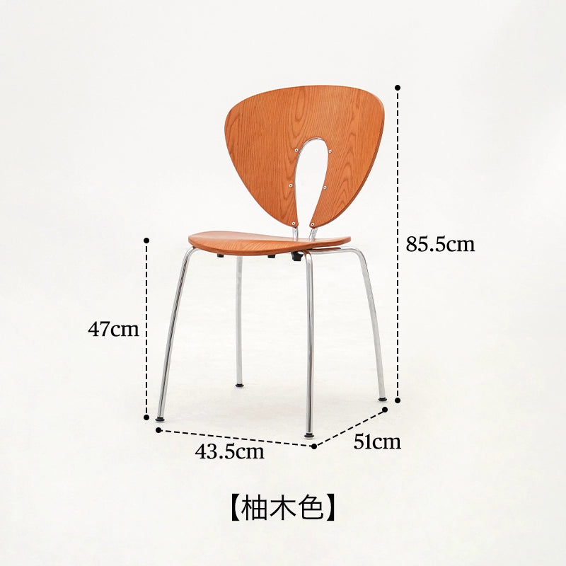 Mittelalterlicher Esszimmerstuhl Nordischer Designerstuhl Moderner Stuhl mit einfacher Rückenlehne Freizeit-Verhandlungsstuhl aus Massivholz 