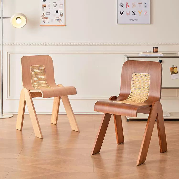 Mittelalterlicher Rattan-C-Stuhl, Designer-Esstisch und Stühle für Zuhause, Schlafzimmer, kreativer, lässiger Ankleidestuhl 