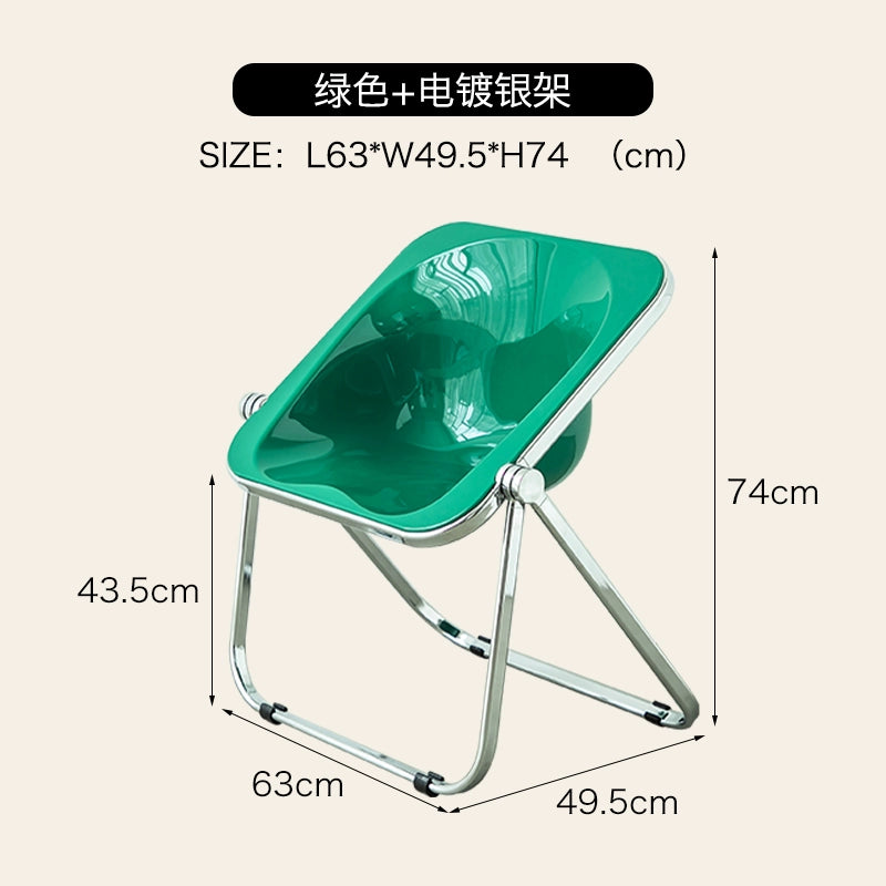 Kreative Acryl Transparent Klappstuhl Ins Wind Cafe Moderne Minimalistischen Outdoor Metall Stuhl 