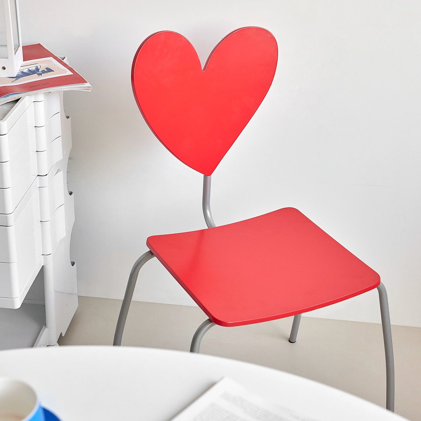 Liebesstuhl mittelalterlicher Ins Popularins-Stil Esszimmerstuhl Home Creative Art Sense Hocker Rückenlehne Designer 