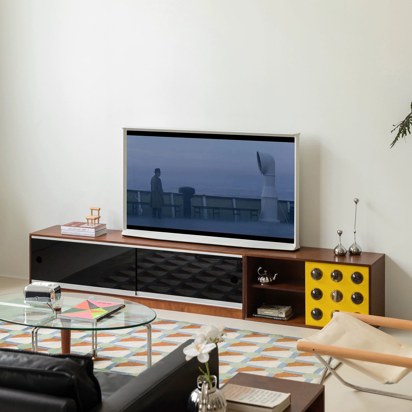 Mittelalterlicher Massivholz-TV-Schrank Wohnzimmer Home Creative Storage Locker Ocean Board Nachttisch 