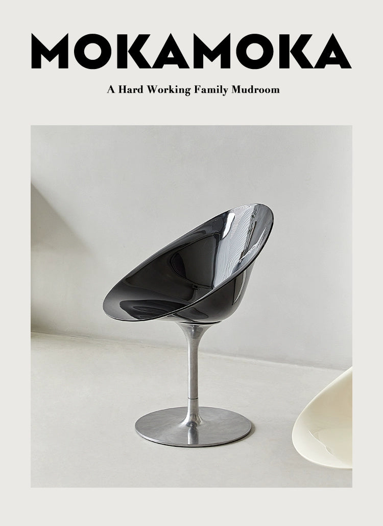 Eros Stuhl, lässiger, kreativer Drehstuhl, transparenter Acrylstuhl, nordischer Café-Esszimmerstuhl, Verhandlungsstuhl 