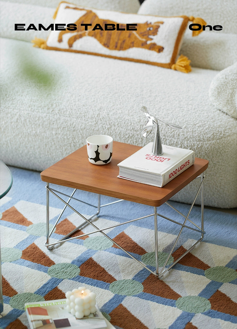 Eames Side Paar Nordic Einfache Ins Stil Kleine Kaffee Tisch Mittelalterlichen Massivholz Kleine Wohnung Bay Fenster Niedriger Tisch 