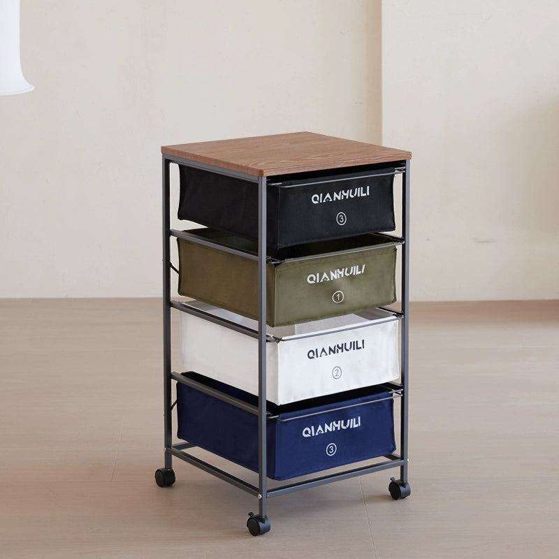 Industrial Style Drawer Type Storage Cabinet Mobile Medieval Shelf Under Table Storage Cabinet Japanese Trolley