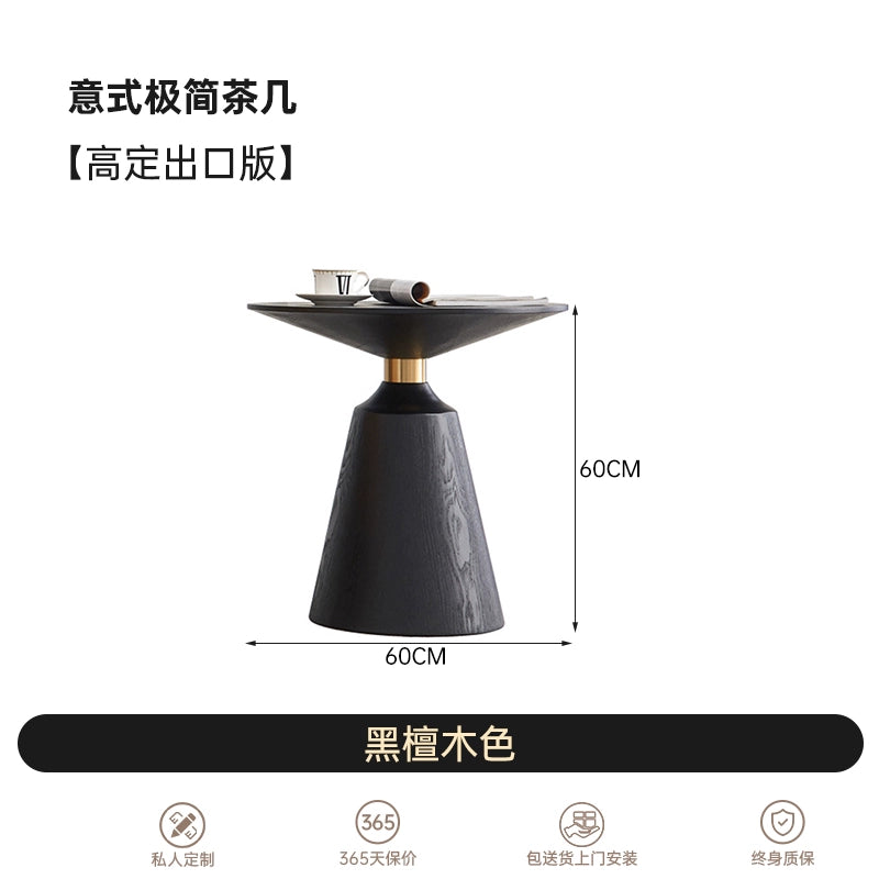 Nordic Light Luxury Round Coffee Table Extremely Simple and Fashionable Small Round Table Balcony Western Restaurant Negotiation Round Table