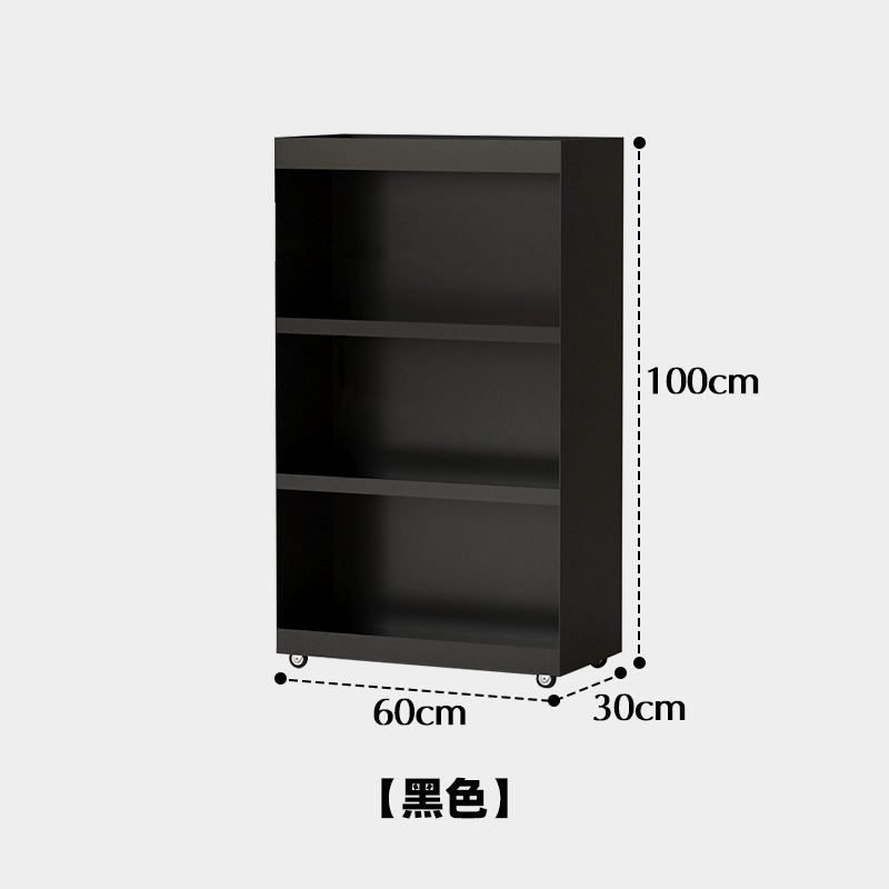 Metallbodenregal Mobiles industrielles Windwand-Bücherregal High-End-Home-Magazin-Lagerschrank 