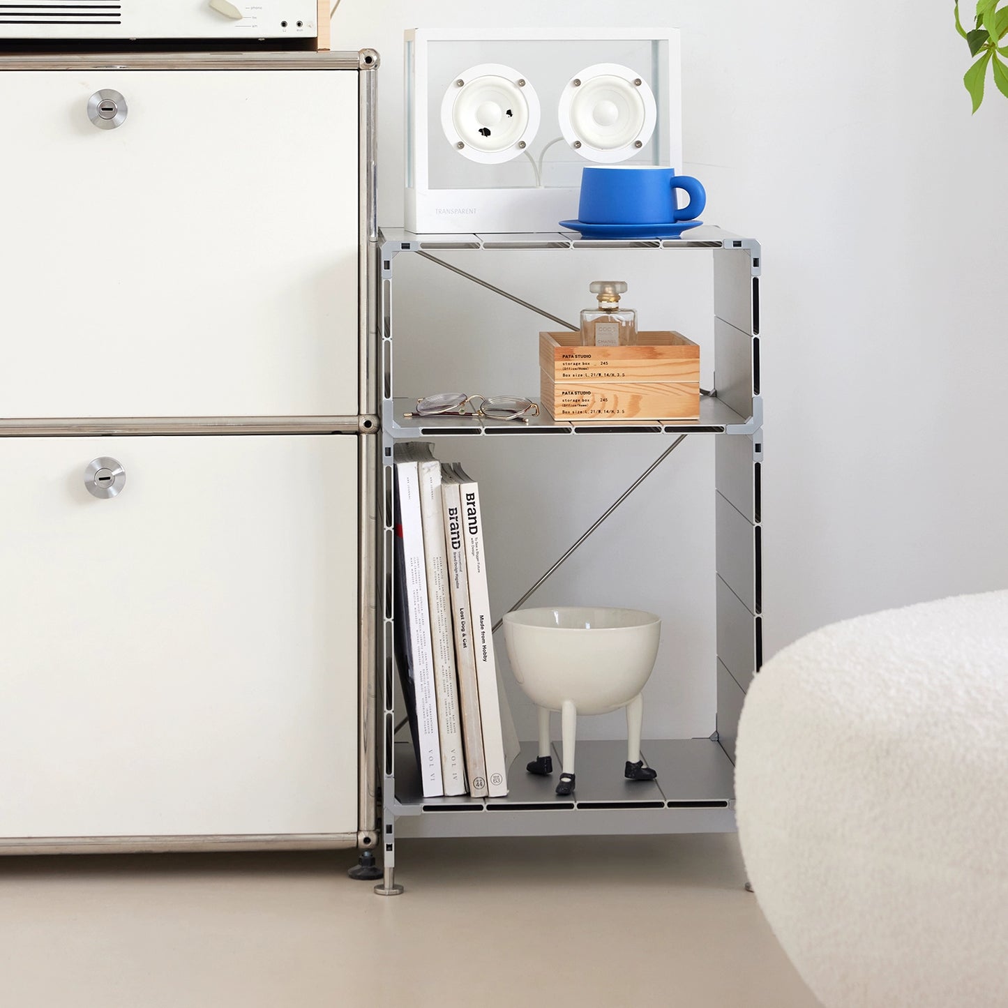 Koreanische Ins Wind Nachttisch Display Rack Fahrrad Lagerung Schrank Modul Kombination Dining Side Schrank Lagerung Metall Moderne 