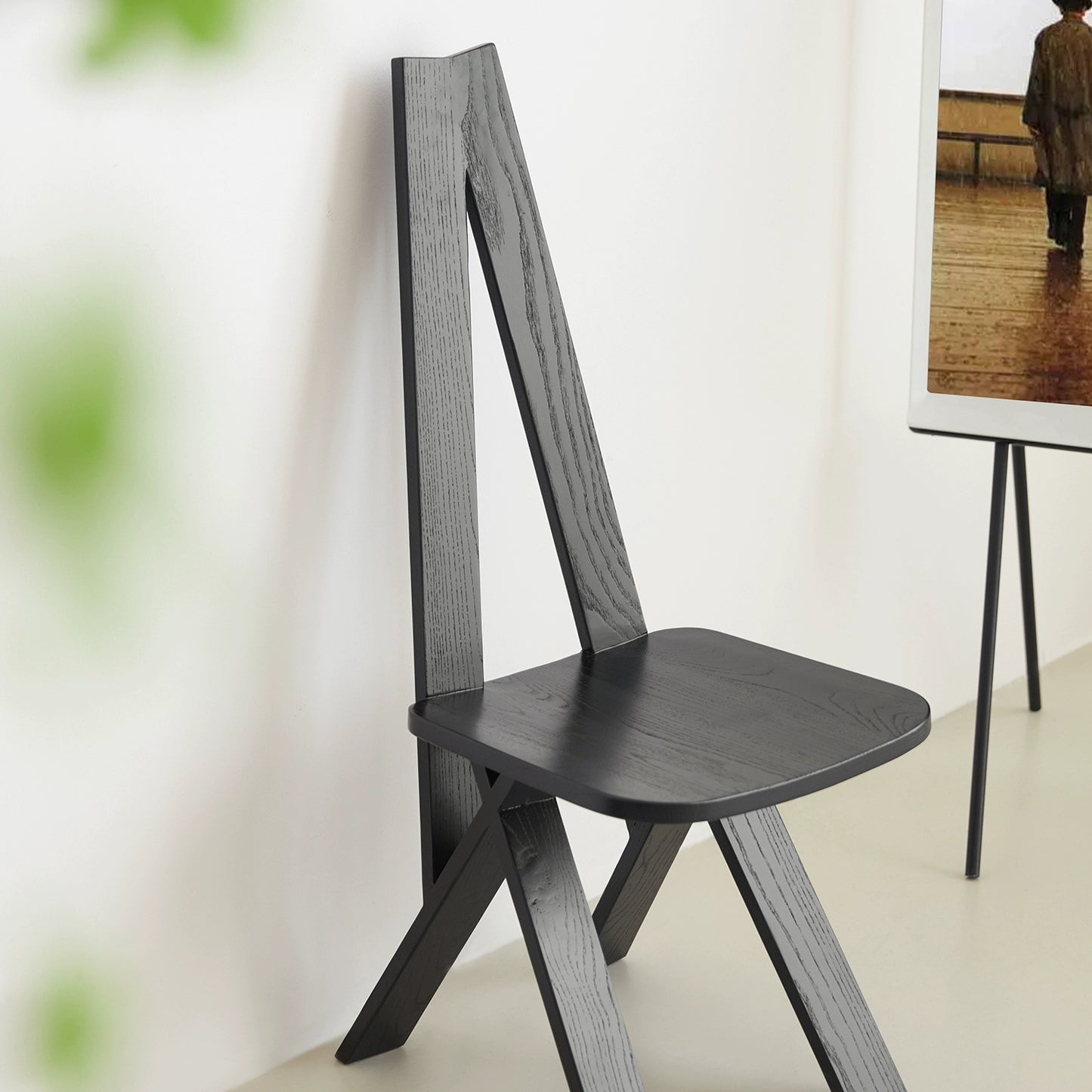 Mittelalterlicher Stuhl Vintage Massivholz Hohe Rückenlehne Esszimmerstuhl Designer Wabi Sand Wind Hocker Kreativ 