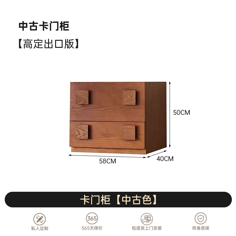 Medieval Carmen Cabinet Multifunctional Combination TV Cabinet Bucket Cabinet Side Cabinet Storage Cabinet Drawer Cabinet Solid Wood Simple Cabinet