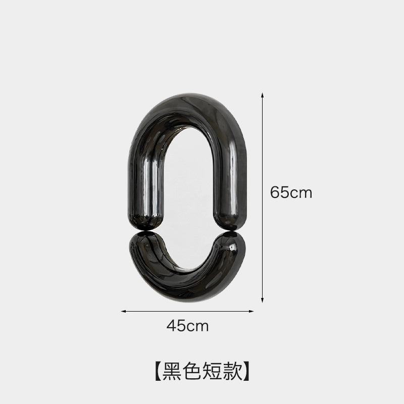 Kleiner Q-Spiegel Ganzkörper-Ganzkörperspiegel Haushalts-Wandbehang Wand-Make-up-Spiegel Mädchen Schlafzimmer Internet Celebrity Ins 