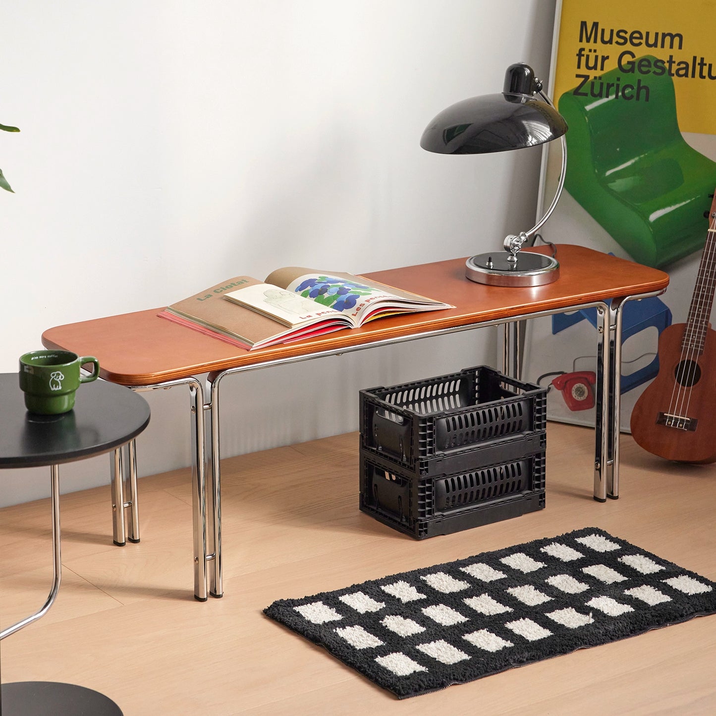 Mittelalterliche Massivholzbank, einfacher, leichter, luxuriöser High-End-Nachttischhocker, Schuhwechselhocker für Zuhause, kreativ