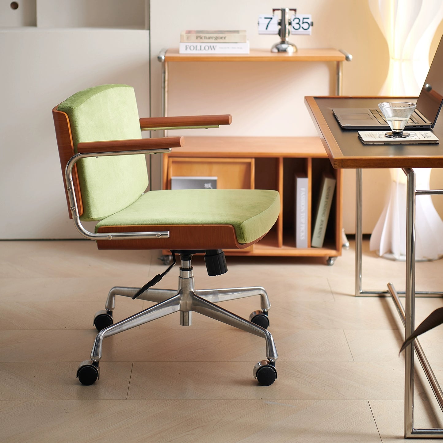 Hebe Computer Bürostuhl Beweglicher Lernschreibtischstuhl Sitzender bequemer Freizeitsitz Licht Luxus 