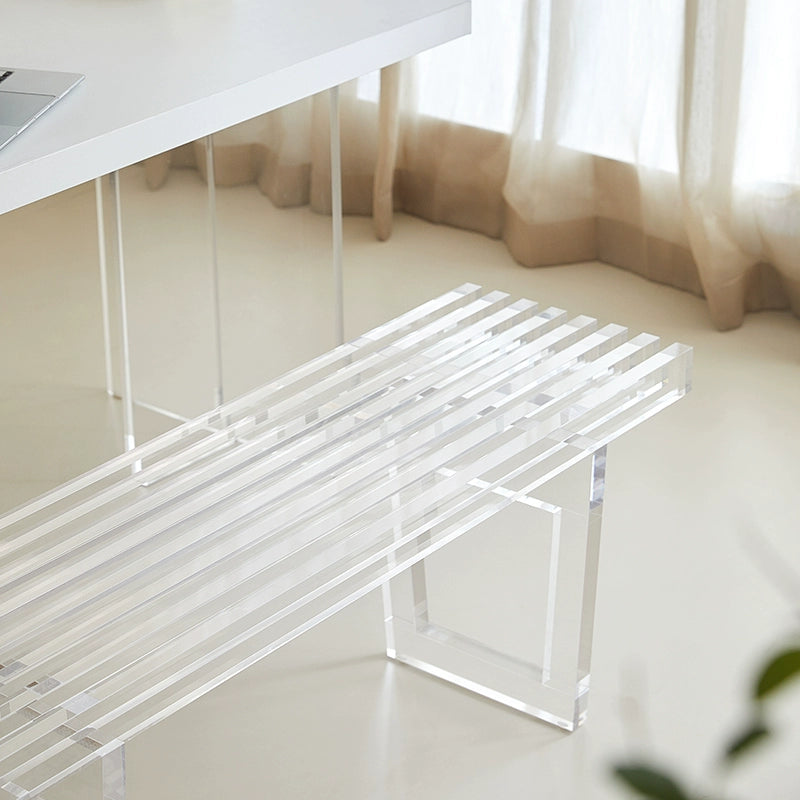 Acrylic bench art studio stool designer bedside stool bedroom Internet celebrity shoe changing stool