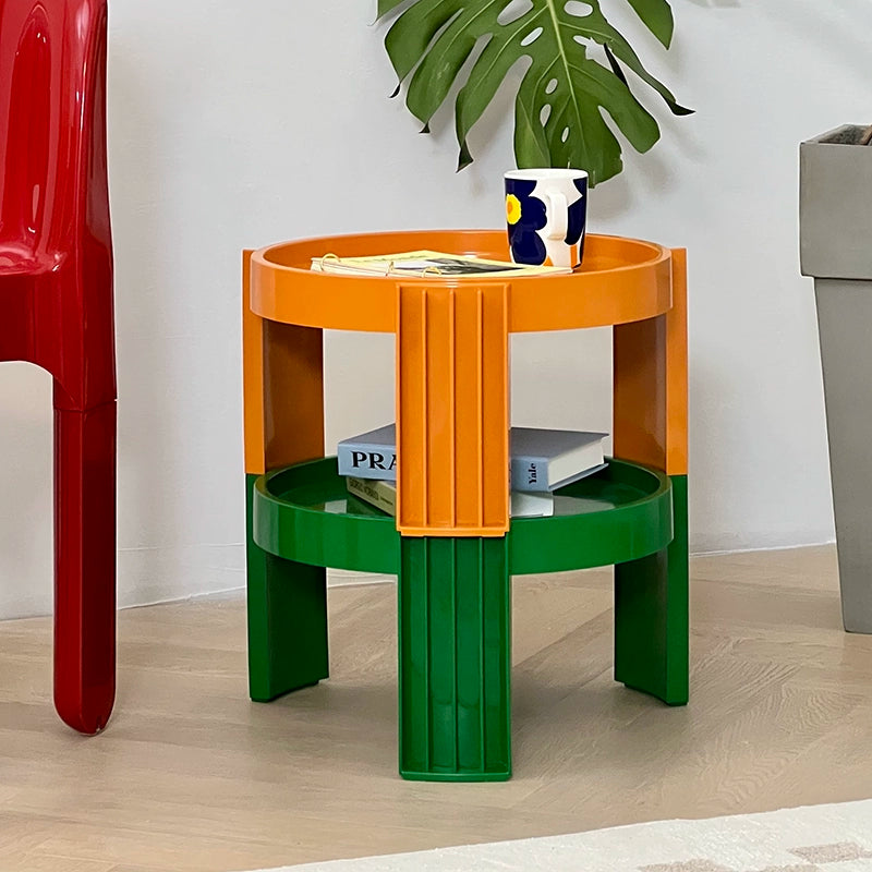 Mittelalterlicher kreativer Couchtisch aus Kunststoff, Ins-Kombinations-Couchtisch, für den Haushalt, Wohnzimmer, niedriger Tisch, Sofa, Beistelltisch 