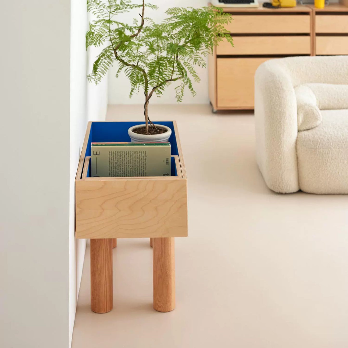 Bodenhohe Blumenständer Nische High-End-Lagerregal Massivholz Ozeanbrett Balkon Grünpflanzen Dekoregal 