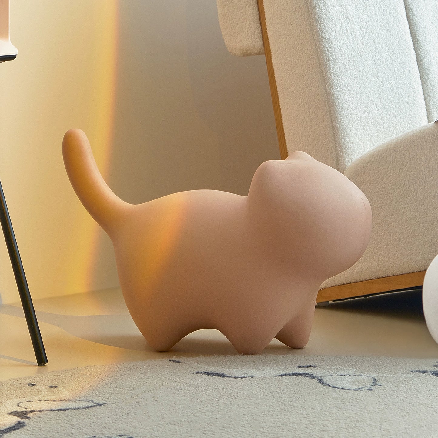 Kätzchen-Schuhhocker, kleiner Hocker für das Kinderzimmer, niedriger Hocker, kreativer, süßer Tierhocker, Wohnzimmer, Internet-Berühmtheit 