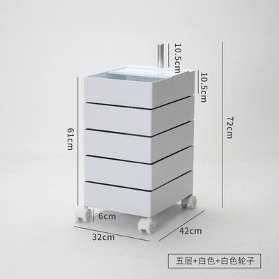 Mehrschichtiger Lagerschrank, drehbar, abnehmbar, Ins Popularins Wind, Nachttisch, Kosmetikschrank, einfach 