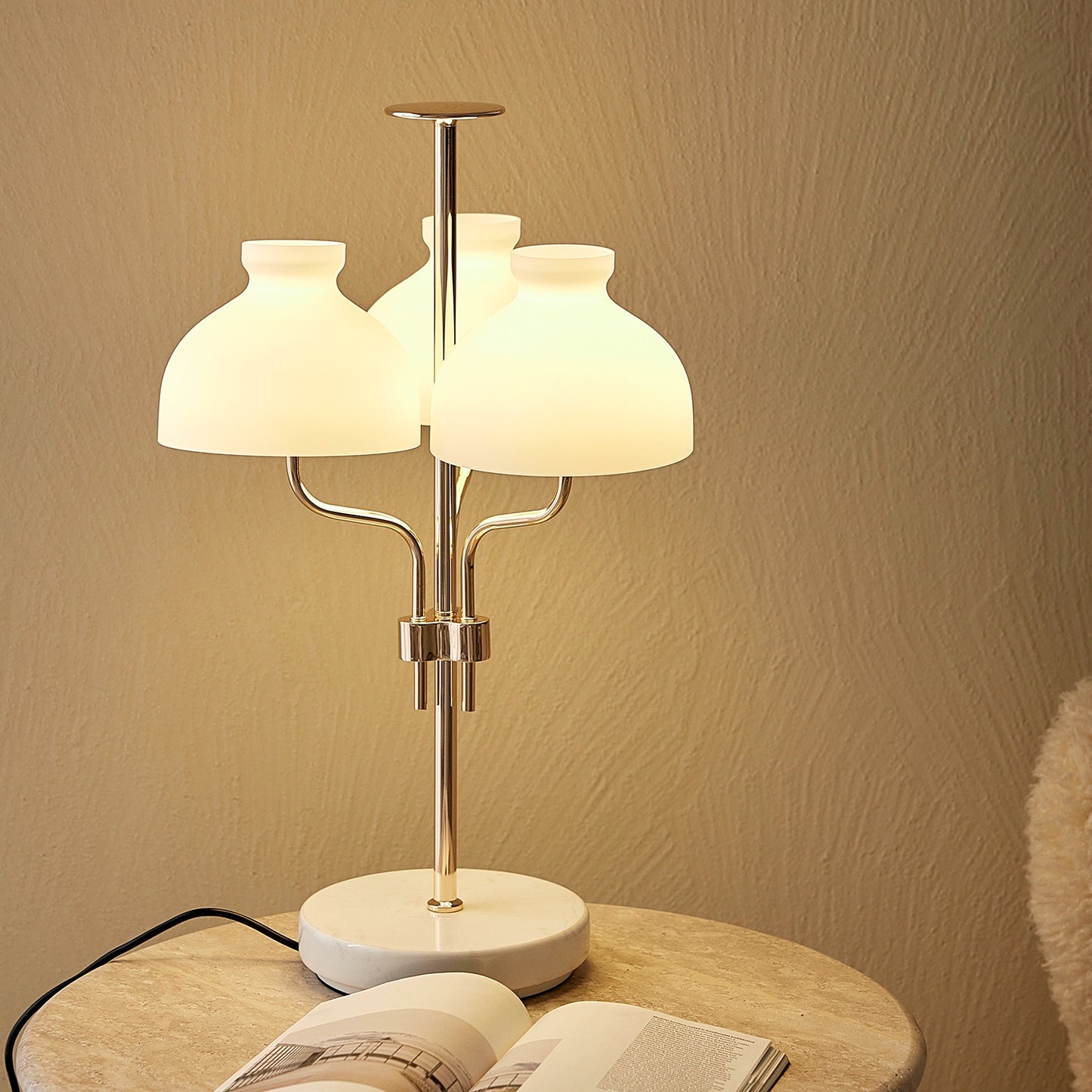 Marmor Nachttischlampe Licht Luxus High-End Dekorative Tischlampe Modell Zimmer Designer Ins Beliebtes Umgebungslicht 