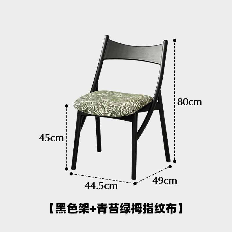 Mittelalterlicher Esszimmerstuhl aus Massivholz, Heimlehnenstuhl, Designer, weiche Tasche, Teetrinkstuhl, Meisterstuhl, Licht, Luxus, fortgeschritten 