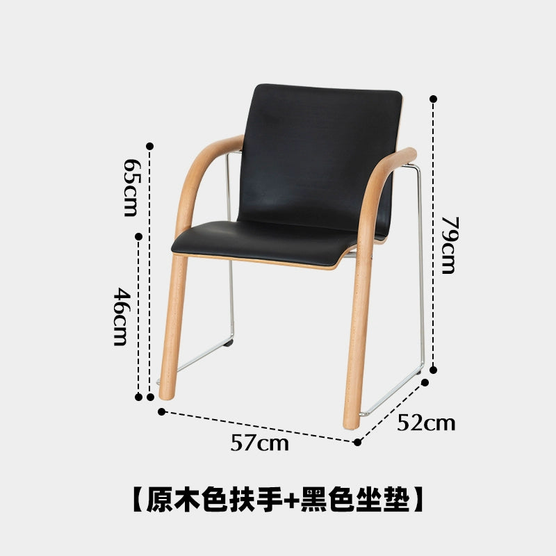 Nordic Retro Esszimmerstuhl Designer Light Luxury High-End-Stuhl Italienischer Verhandlungsstuhl Minimalistische Kreativität 